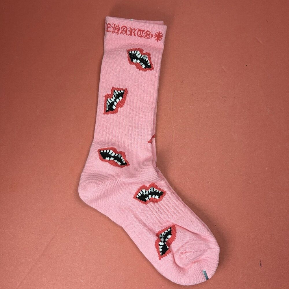 Chrome Hearts Matty Boy Pink Chomper Socks Sz L 9-12 Mens Hypebeast